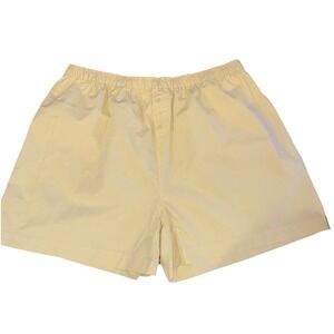 Mod Ref Shorts Women's Large 100% Cotton Butter Yellow Boyfriend boho Boxer NWOT